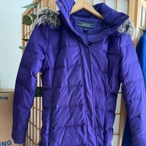 Land’s End purple parka